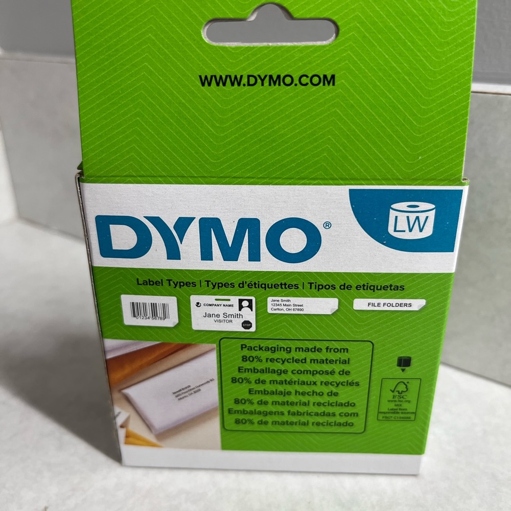Dymo labels